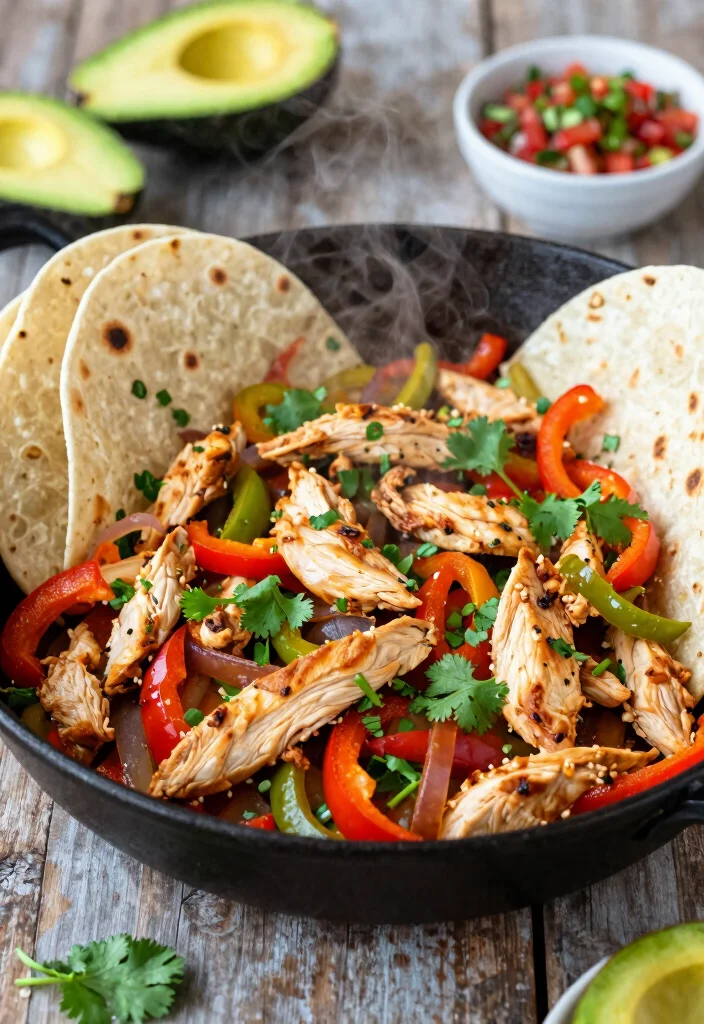 19 Hearty Dinner Recipes Around 700 Calories - 7. One-Pan Chicken Fajitas 1
