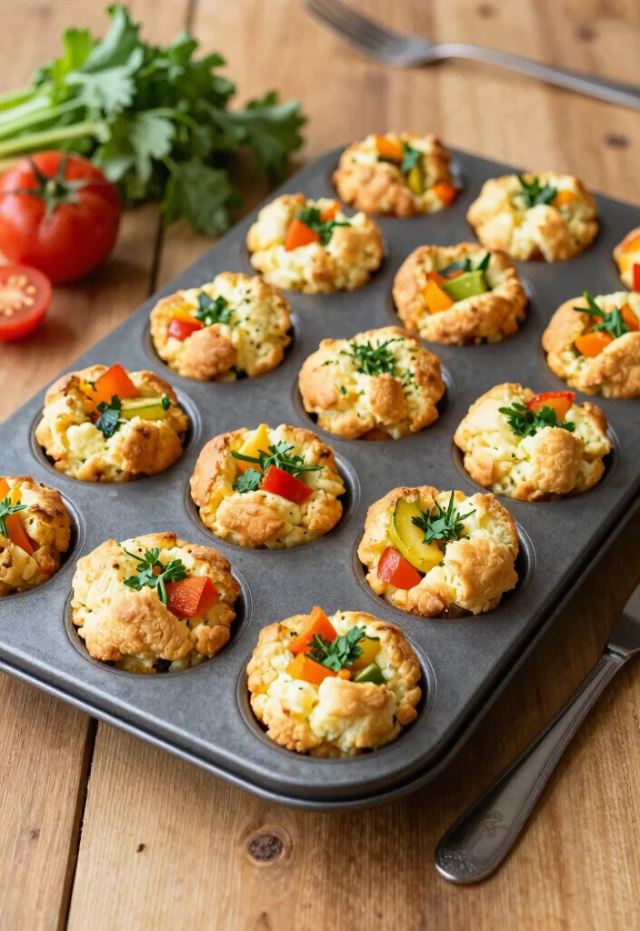 19 Meal Prep Lunch Ideas to Take to Work All Week - 12. Egg Muffins with Veggies 1