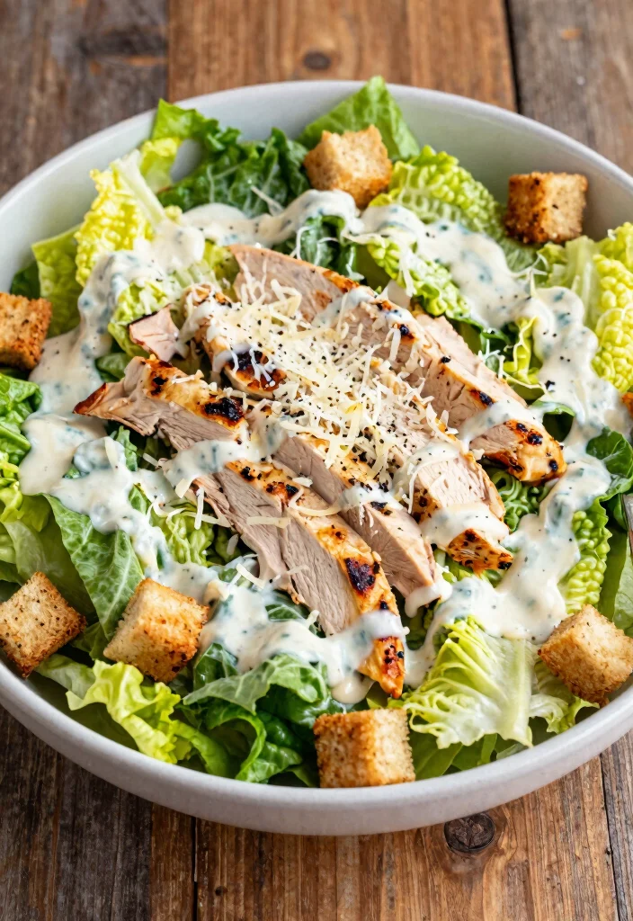 19 Meal Prep Lunch Ideas to Take to Work All Week - 14. Chicken Caesar Salad 1