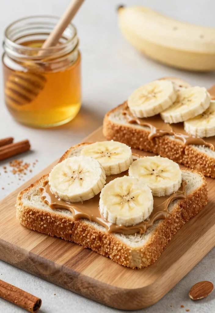 19 Meal Prep Lunch Ideas to Take to Work All Week - 16. Almond Butter & Banana Sandwiches 1