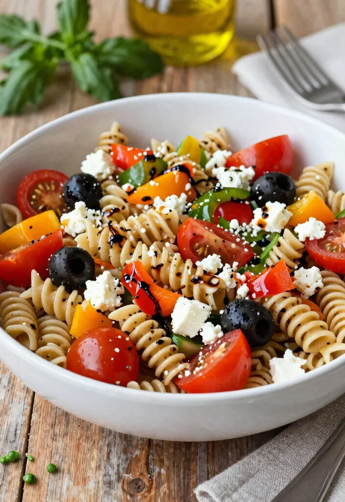 19 Meal Prep Lunch Ideas to Take to Work All Week - 18. Whole Wheat Pasta Salad 1