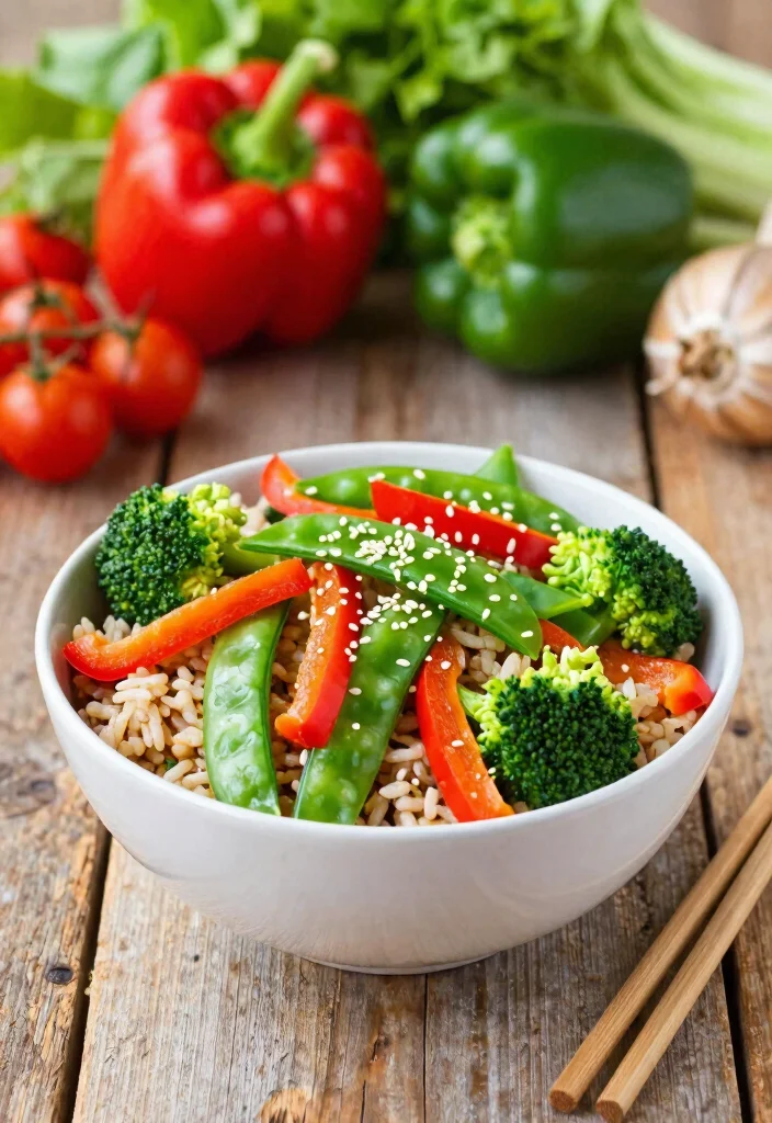 19 Meal Prep Lunch Ideas to Take to Work All Week - 8. Brown Rice & Veggie Stir-Fry 1