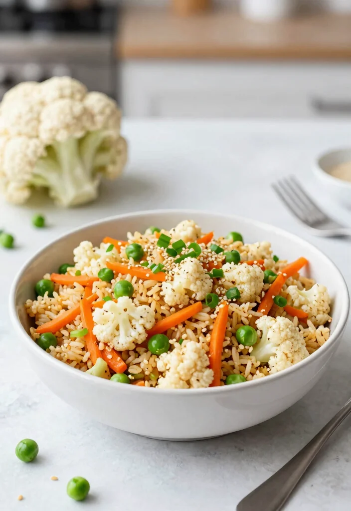 19 Meal Prep Lunch Ideas to Take to Work All Week - 9. Cauliflower Fried Rice 1