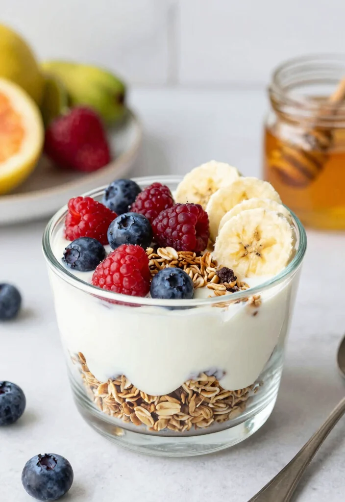 19 Packed Lunch Ideas for Work That Stay Fresh All Day - 5. Greek Yogurt Parfait 1