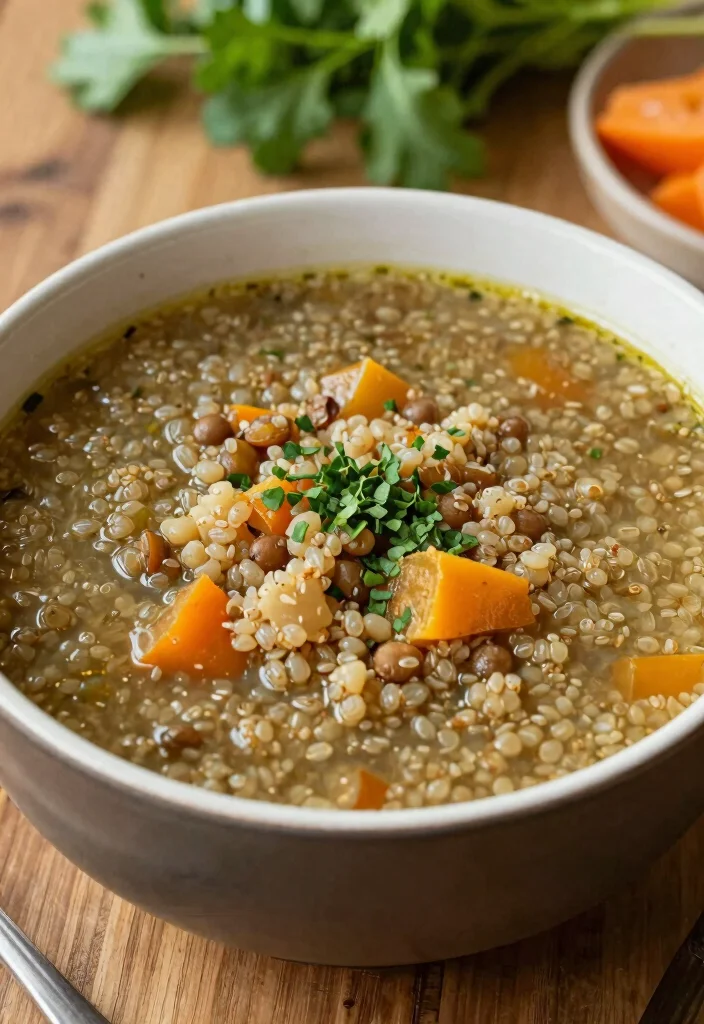 19 Quinoa Dinner Recipes That Are Healthy and Filling - 11. Quinoa & Lentil Soup 1