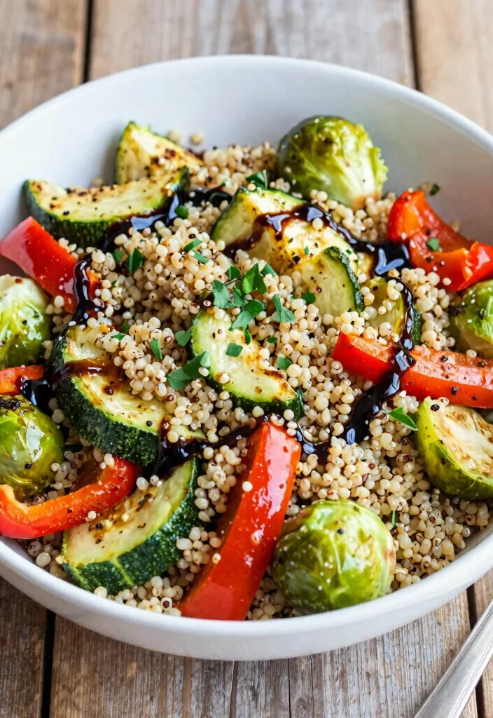 19 Quinoa Dinner Recipes That Are Healthy and Filling - 12. Quinoa & Roasted Vegetable Salad 1