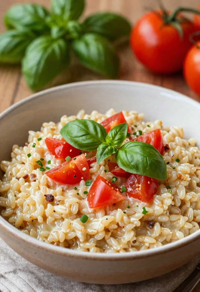 19 Quinoa Dinner Recipes That Are Healthy and Filling - 16. Quinoa & Tomato Basil Risotto 1