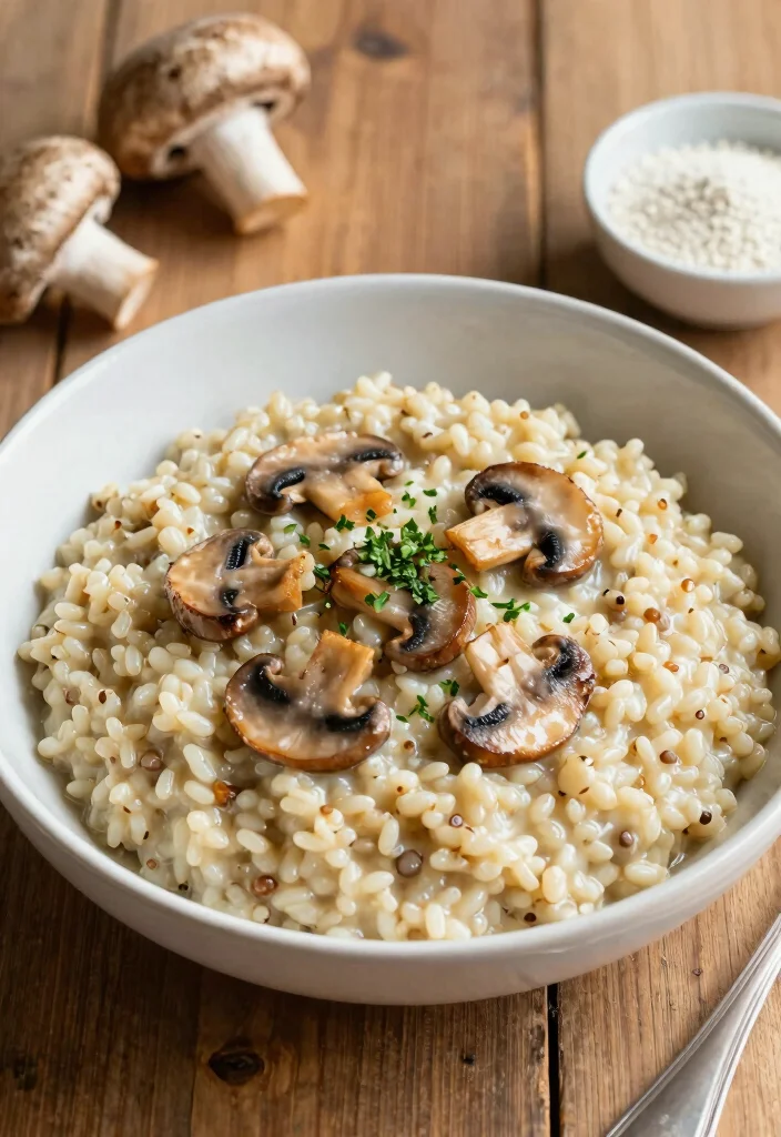 19 Quinoa Dinner Recipes That Are Healthy and Filling - 8. Creamy Quinoa & Mushroom Risotto 1
