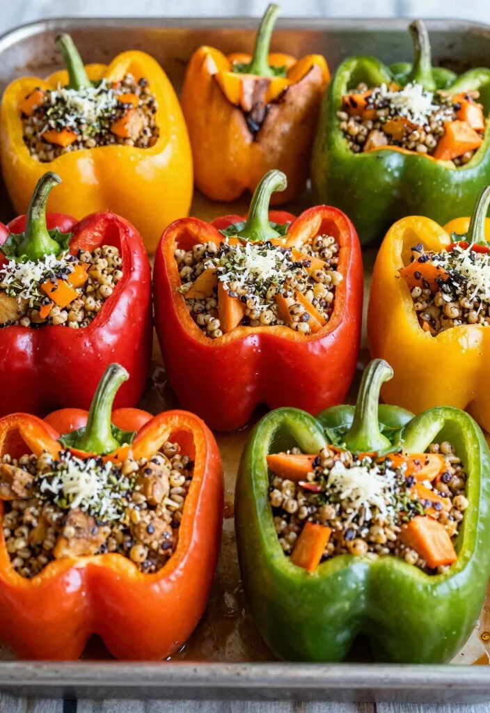 19 Sweet Potato Dinner Recipes That Are Healthy and Filling - 8. Sweet Potato and Quinoa Stuffed Peppers 1