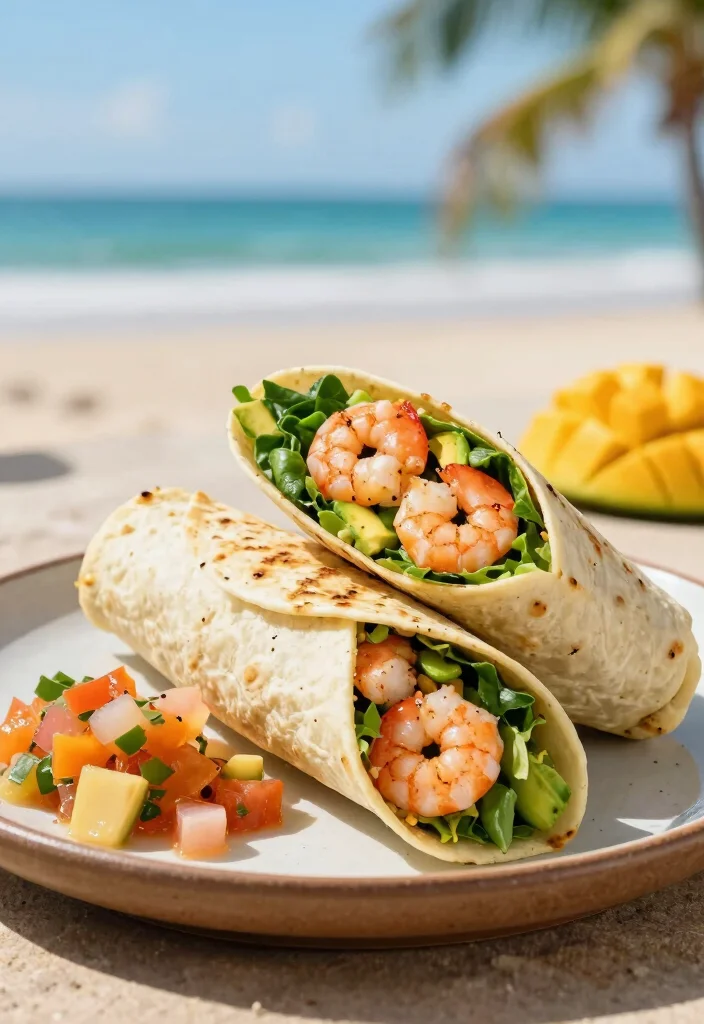 19 Wraps for Lunch That Are Easy, Filling, and Perfect for Any Day - 11. Grilled Shrimp and Avocado Wrap 1
