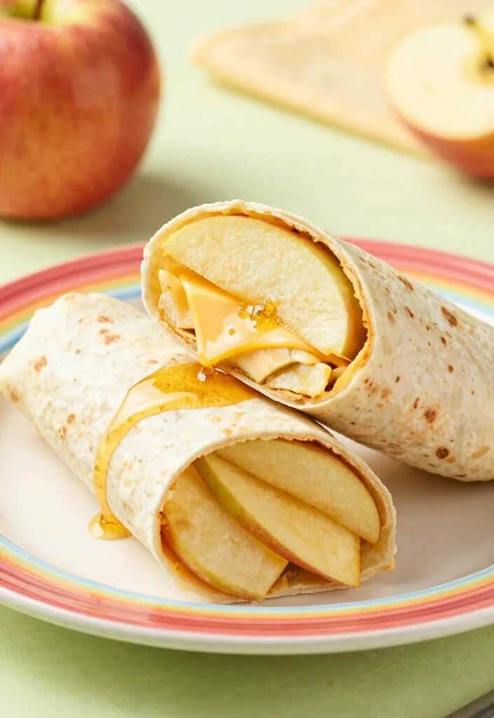 19 Wraps for Lunch That Are Easy, Filling, and Perfect for Any Day - 18. Apple and Cheese Wrap 1
