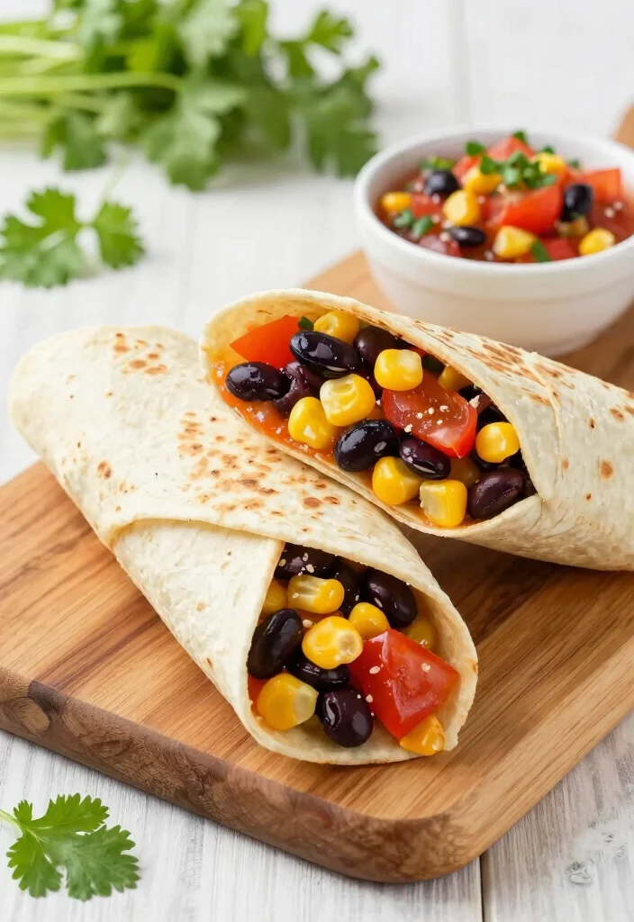 19 Wraps for Lunch That Are Easy, Filling, and Perfect for Any Day - 3. Spicy Black Bean and Corn Wrap 1