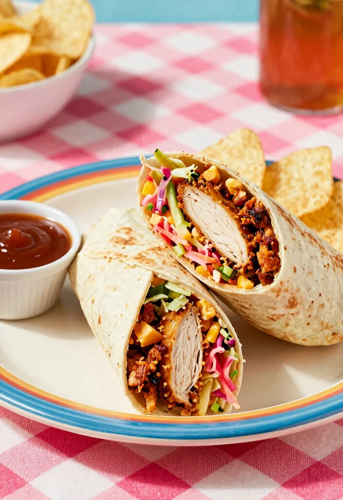 19 Wraps for Lunch That Are Easy, Filling, and Perfect for Any Day - 6. BBQ Chicken Wrap 1