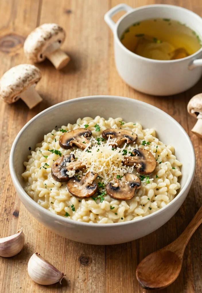 20 Cheap Dinner Recipes That Are Filling and Delicious - 3. Creamy Mushroom Risotto 1