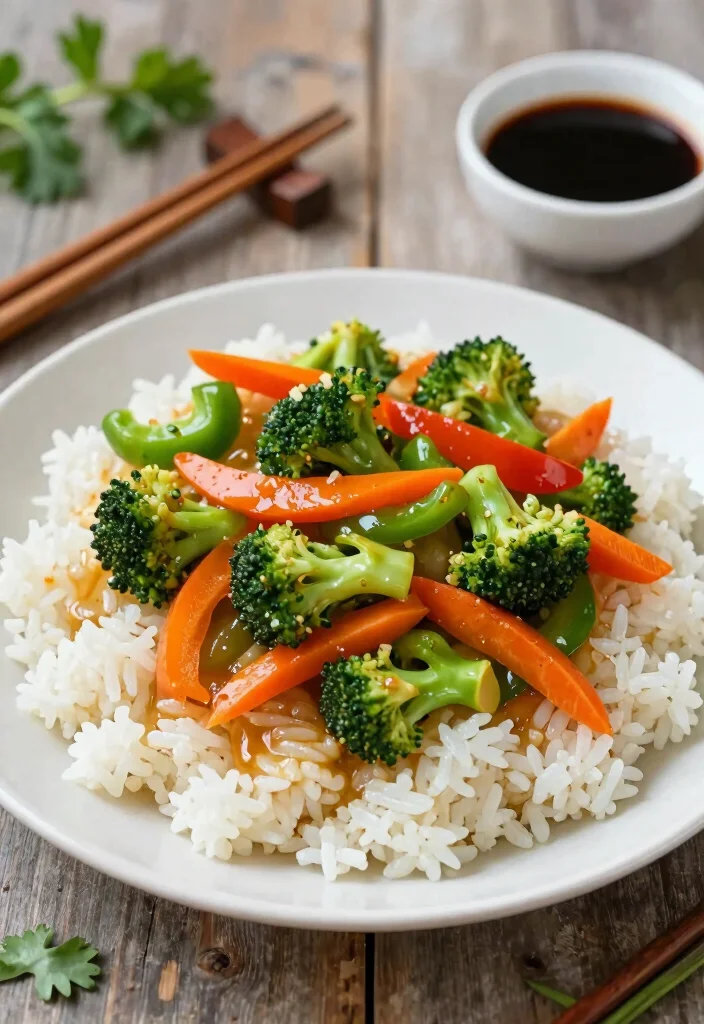 20 Cheap Dinner Recipes That Are Filling and Delicious - 4. Vegetable Stir-Fry with Rice 1