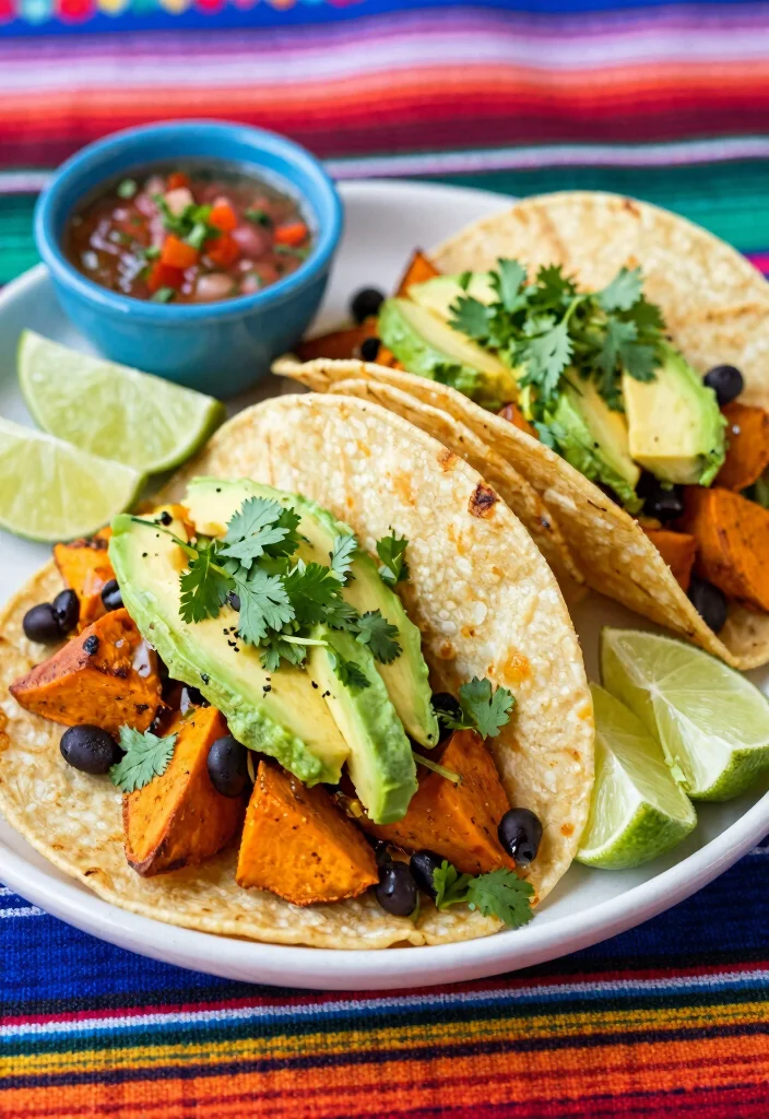 20 Cheap Dinner Recipes That Are Filling and Delicious - 8. Sweet Potato and Black Bean Tacos 1