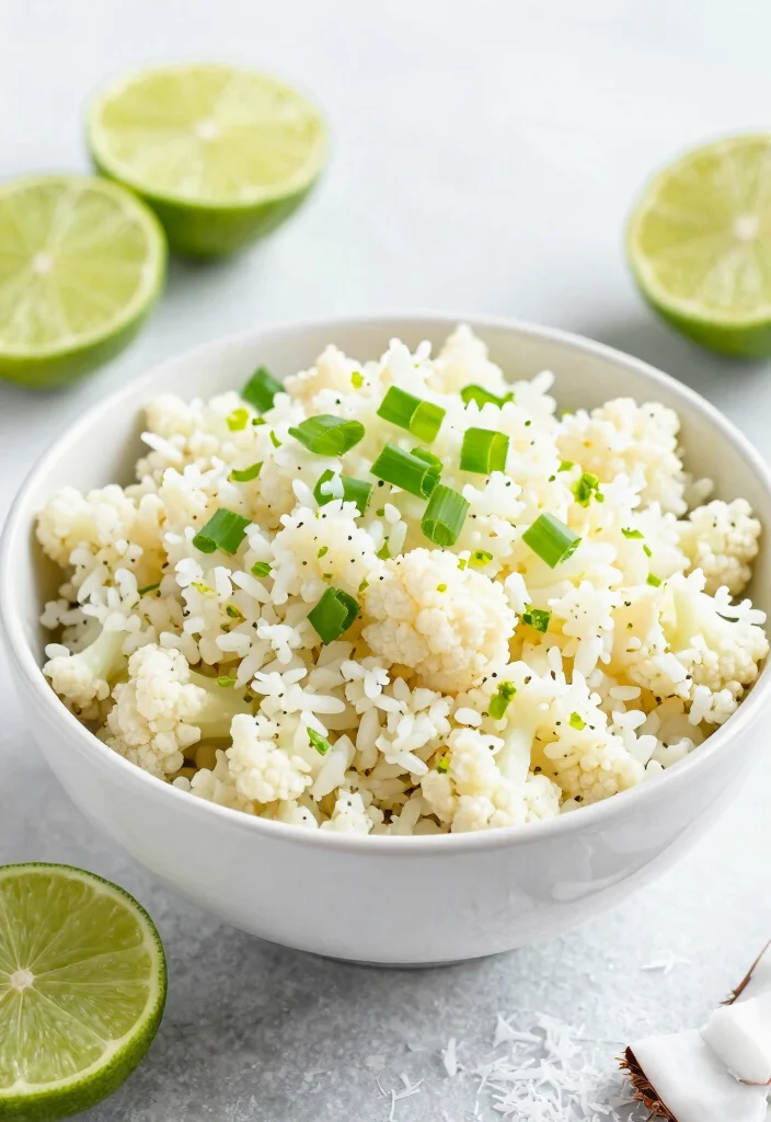 20 Dairy-Free Dinner Recipes With Big Flavor - 4. Coconut and Lime Cauliflower Rice 1