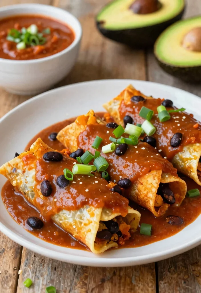 20 Dairy-Free Dinner Recipes With Big Flavor - 9. Sweet Potato and Black Bean Enchiladas 1