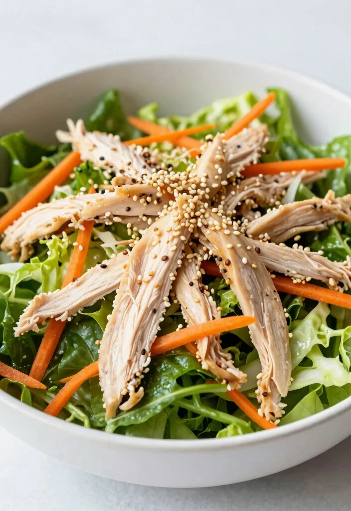20 Easy Dinner Recipes Ready in Under 30 Minutes - 15. Simple Asian Chicken Salad 1