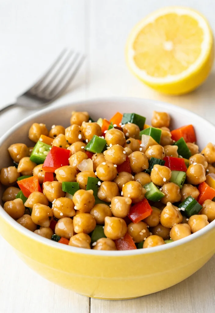 20 Easy Dinner Recipes Ready in Under 30 Minutes - 5. Fast Chickpea Salad 1