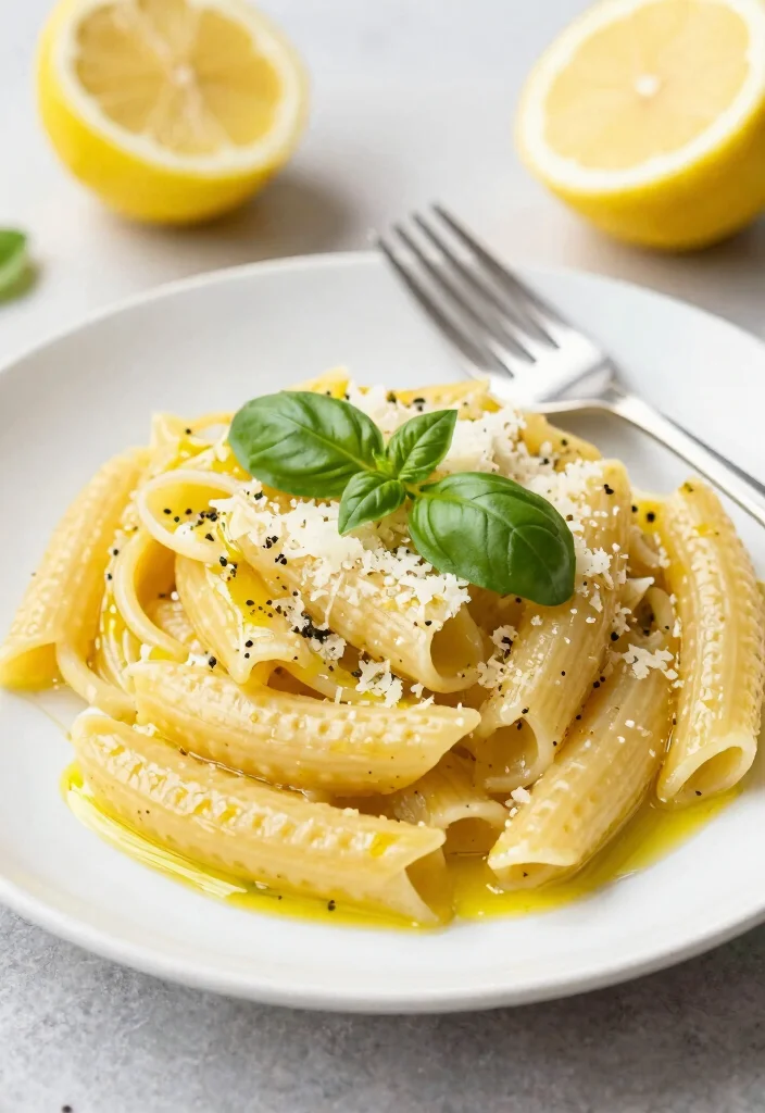 20 Easy Dinner Recipes Ready in Under 30 Minutes - 7. Zesty Lemon Garlic Pasta 1