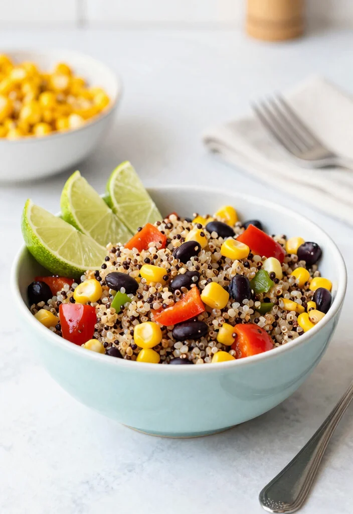 20 Easy Trader Joe’s Dinner Recipes Using Store Staples - 4. Quinoa and Black Bean Salad 1