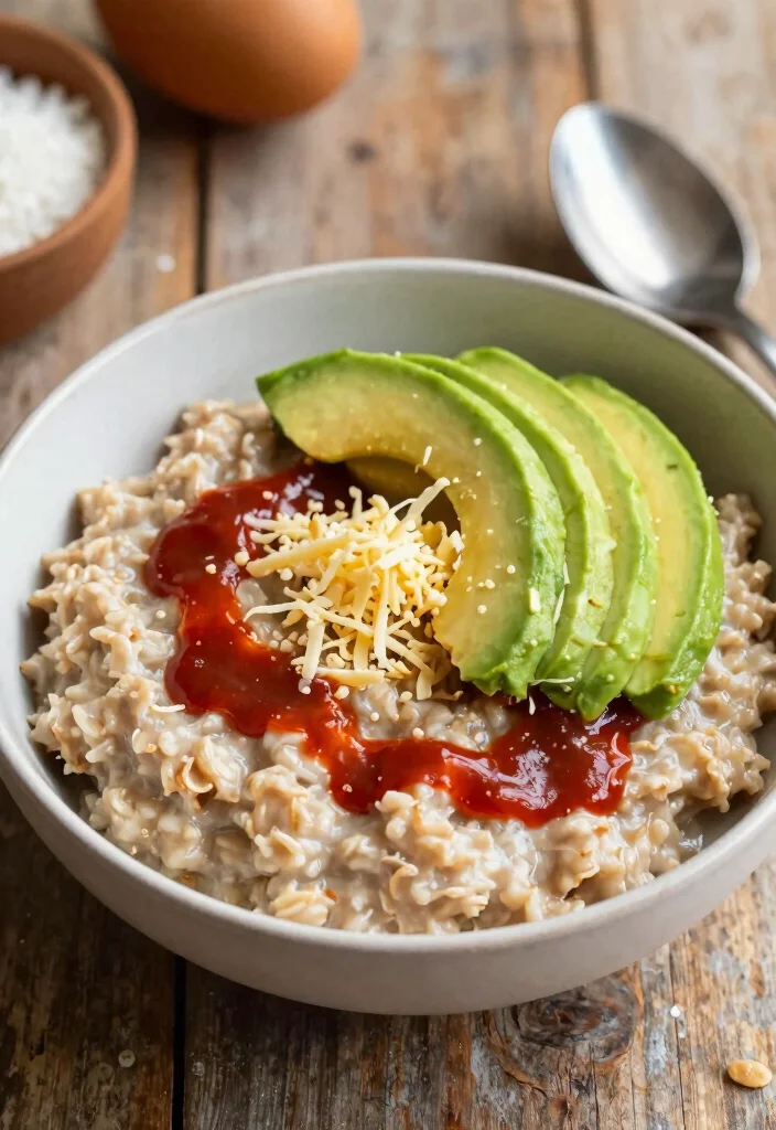 20 Easy and Cheap Lunch Ideas That Save Time and Money - 14. Savory Oatmeal with Avocado 1