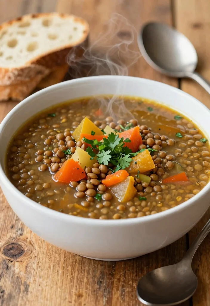 20 Easy and Cheap Lunch Ideas That Save Time and Money - 15. Lentil Soup 1