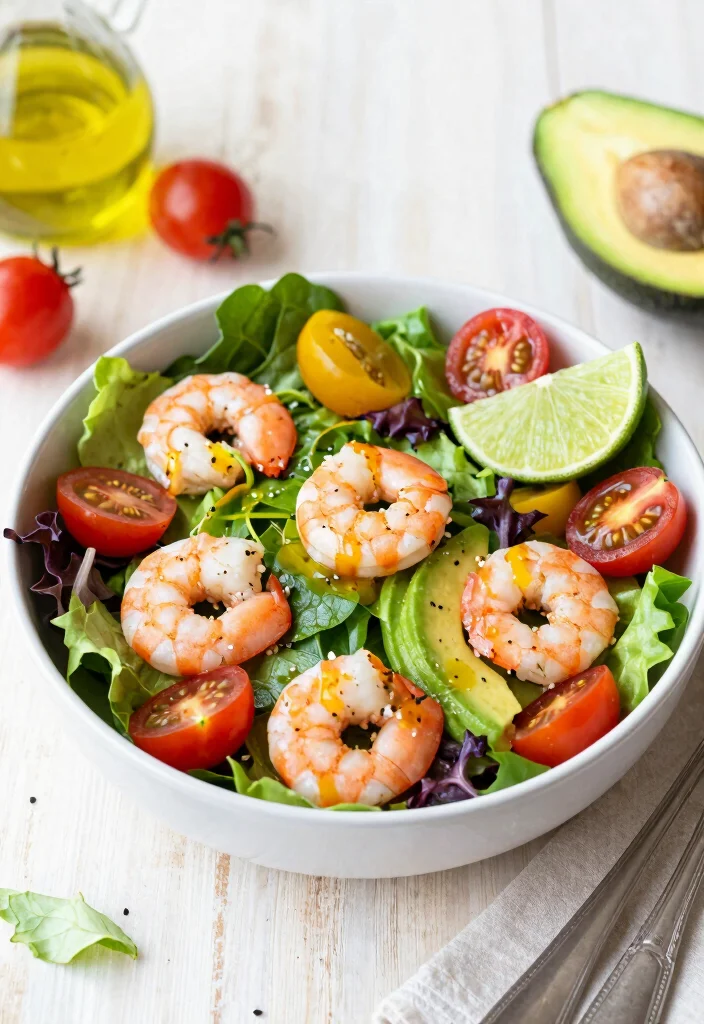 20 Easy and Cheap Lunch Ideas That Save Time and Money - 19. Shrimp and Avocado Salad 1