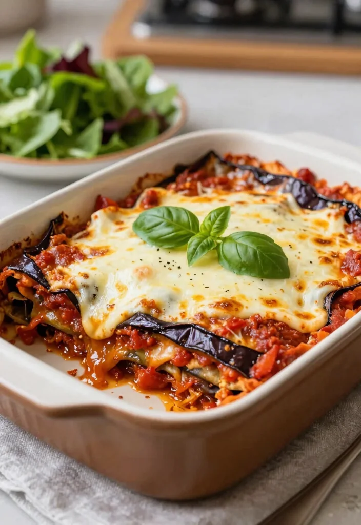 20 Filling Dinner Recipes Under 800 Calories - 11. Eggplant Parmesan 1