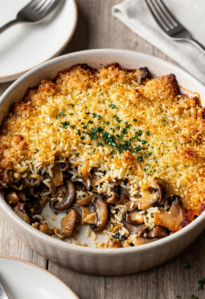 20 Filling Dinner Recipes Under 800 Calories - 13. Mushroom and Wild Rice Casserole 1