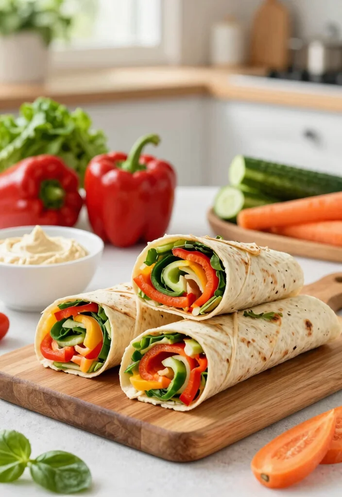 20 Fun Lunch Ideas for Kids That Make Mealtime Exciting - 1. Rainbow Veggie Wraps 1