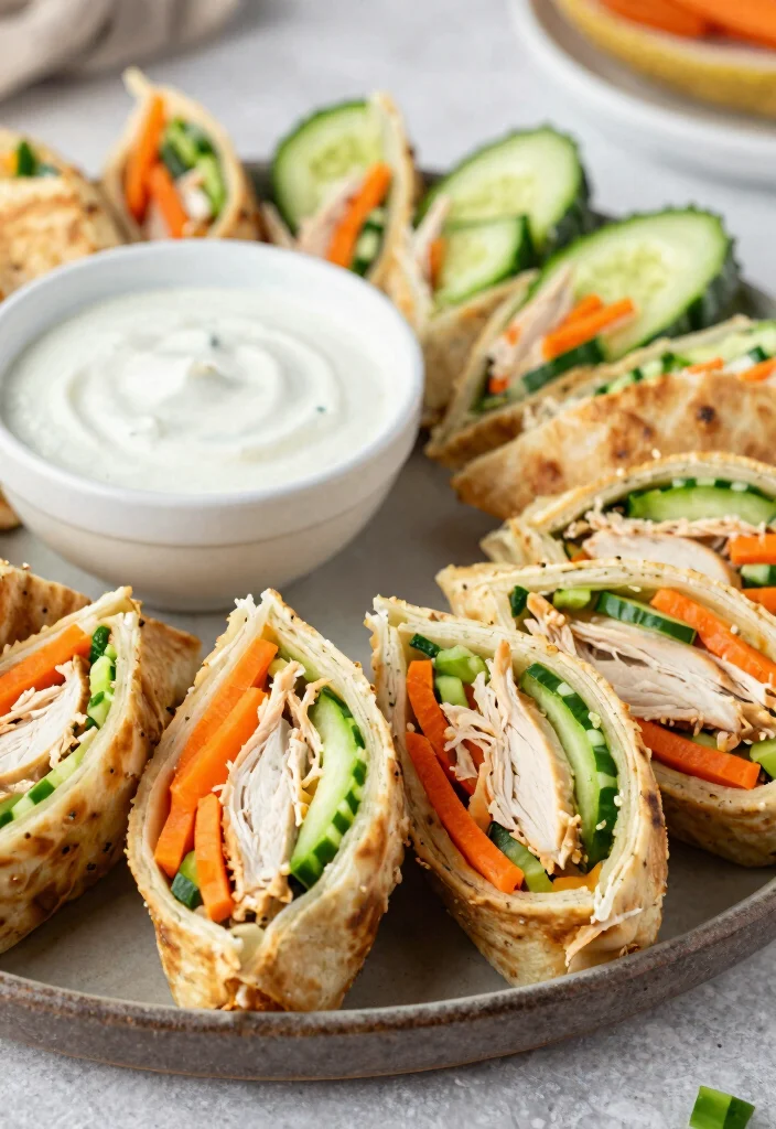 20 Fun Lunch Ideas for Kids That Make Mealtime Exciting - 12. Chicken and Veggie Roll-Ups 1