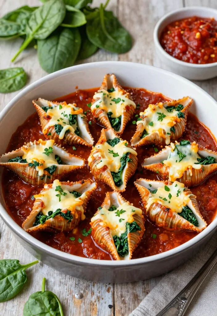 20 Fun Lunch Ideas for Kids That Make Mealtime Exciting - 19. Spinach and Cheese Stuffed Shells 1