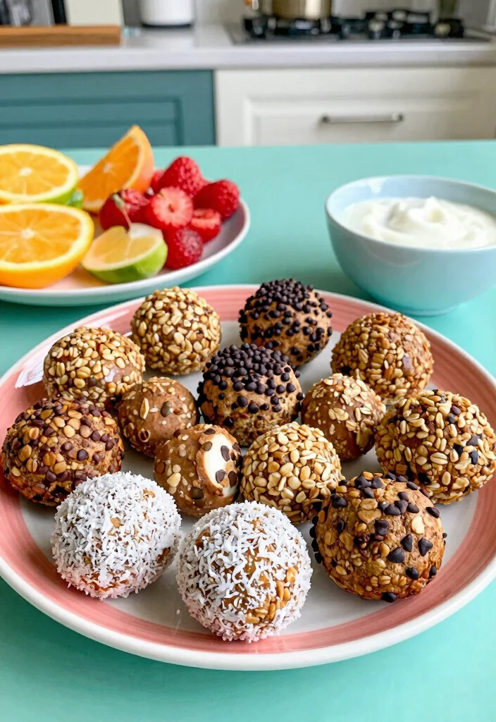 20 Fun Lunch Ideas for Kids That Make Mealtime Exciting - 20. Oatmeal Energy Bites 1