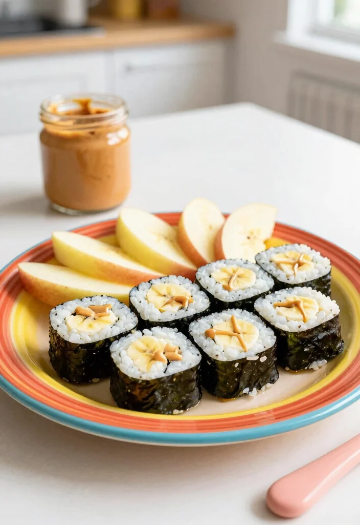20 Fun Lunch Ideas for Kids That Make Mealtime Exciting - 7. Peanut Butter Banana Sushi 1