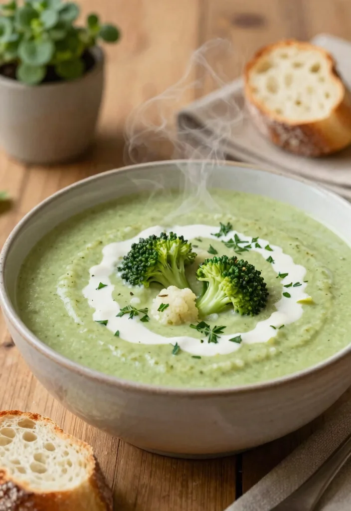 20 Healthy Broccoli Dinner Recipes That Taste Delicious - 18. Creamy Broccoli and Cauliflower Soup 1