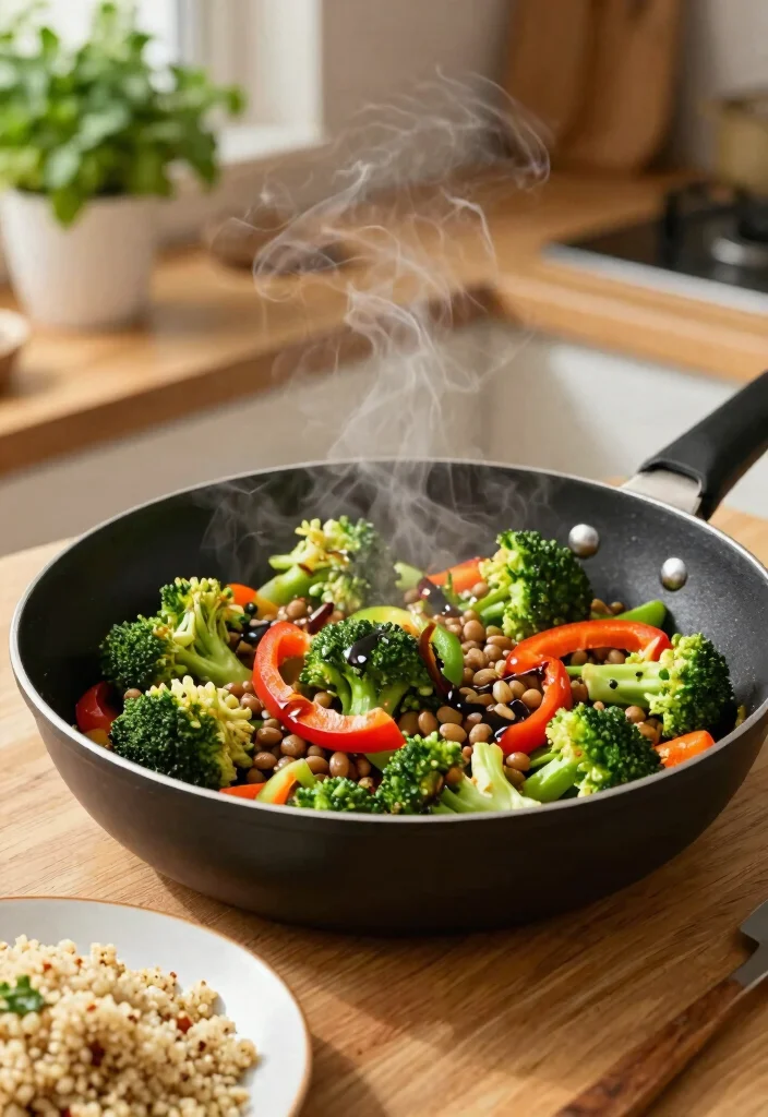 20 Healthy Broccoli Dinner Recipes That Taste Delicious - 3. Broccoli and Lentil Stir-Fry 1