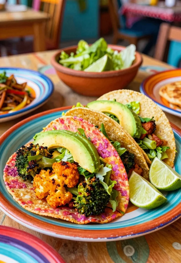 20 Healthy Broccoli Dinner Recipes That Taste Delicious - 5. Spicy Broccoli and Cauliflower Tacos 1