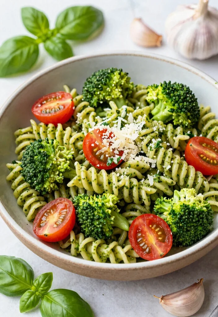 20 Healthy Broccoli Dinner Recipes That Taste Delicious - 8. Broccoli Pesto Pasta 1