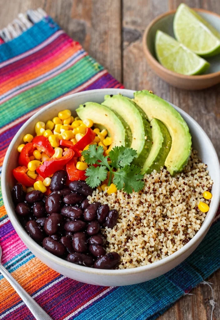 20 Healthy High-Protein Dinner Recipes to Keep You Full - 2. Spicy Quinoa and Black Bean Bowl 1
