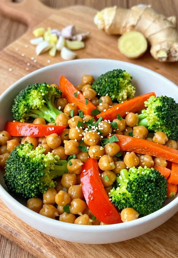 20 Healthy High-Protein Dinner Recipes to Keep You Full - 6. Chickpea Stir-Fry 1