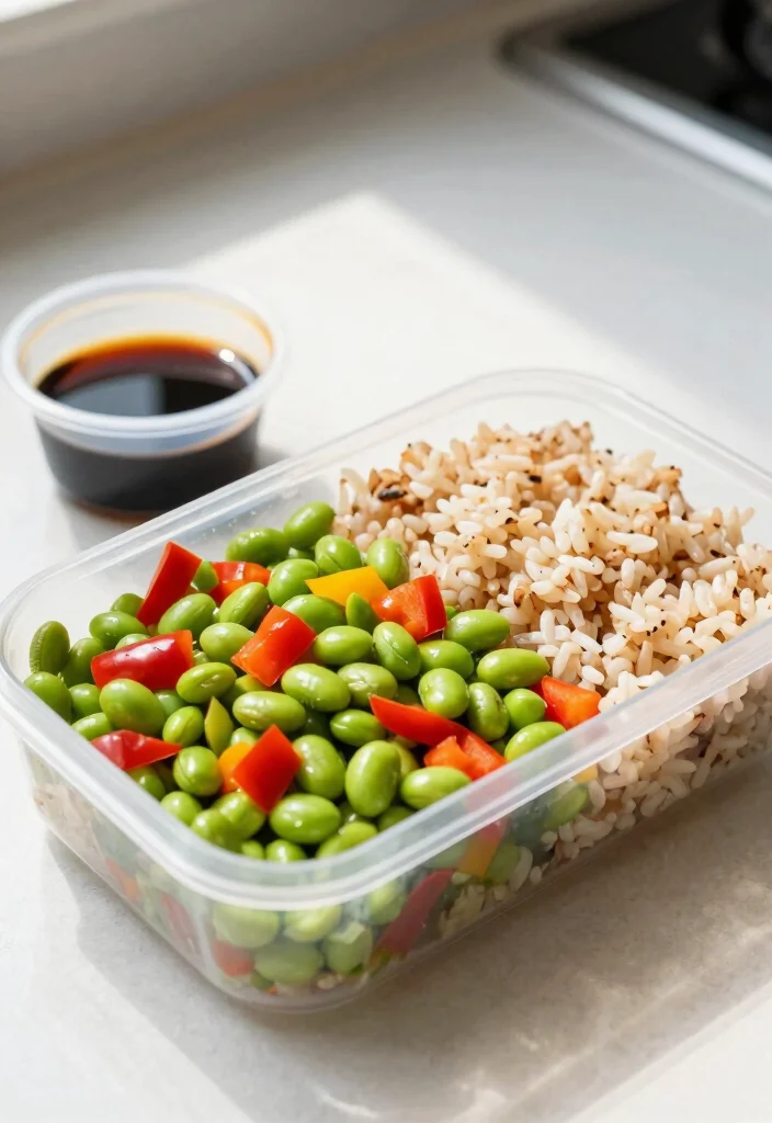 20 Healthy Lunch Box Ideas for School Kids Will Actually Eat - 10. Edamame and Rice Salad 1