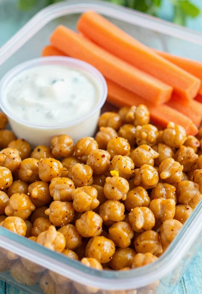 20 Healthy Lunch Box Ideas for School Kids Will Actually Eat - 11. Spicy Roasted Chickpeas 1