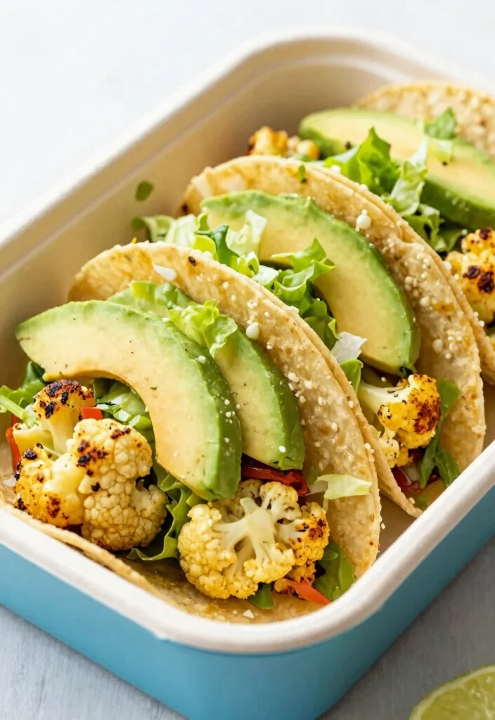 20 Healthy Lunch Box Ideas for School Kids Will Actually Eat - 15. Cauliflower Tacos 1