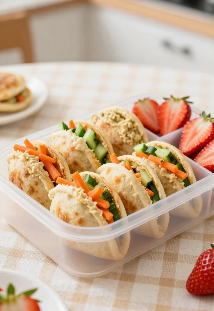20 Healthy Lunch Box Ideas for School Kids Will Actually Eat - 4. Mini Pita Pockets 1