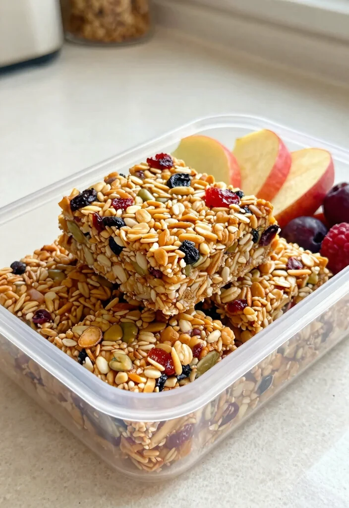 20 Healthy Lunch Box Ideas for School Kids Will Actually Eat - 8. Homemade Granola Bars 1