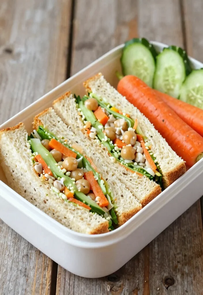 20 Healthy Lunch Box Ideas for School Kids Will Actually Eat - 9. Chickpea Salad Sandwiches 1