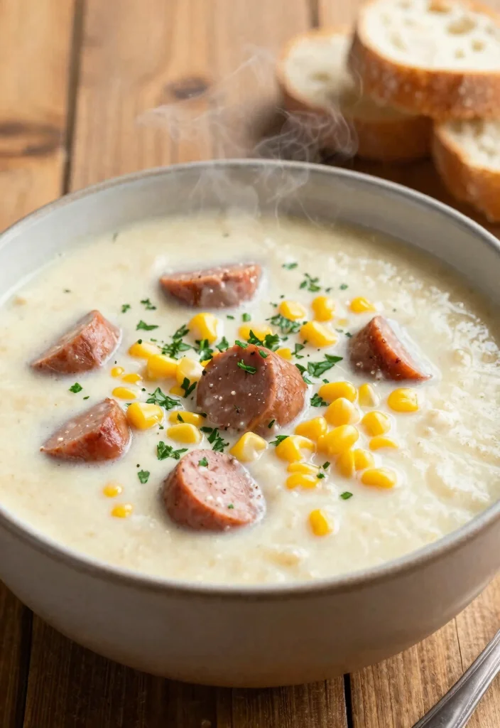 20 Italian Sausage Dinner Recipes the Whole Family Will Love - 13. Italian Sausage and Corn Chowder 1