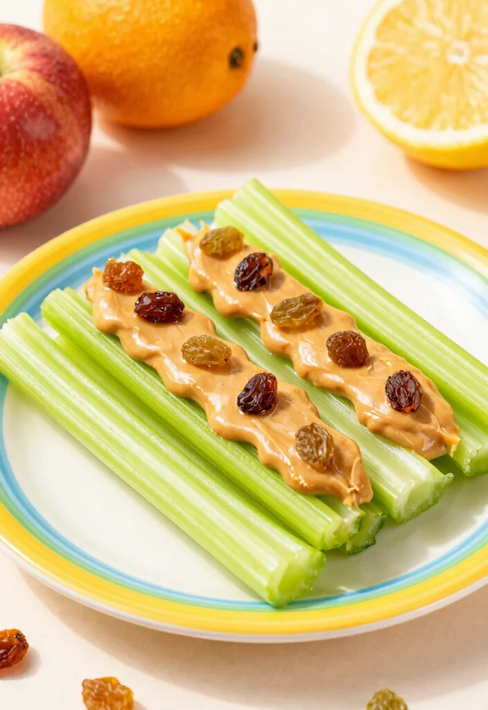 20 Lunch Options for Kids That Are Healthy and Kid-Approved - 5. Ants on a Log 1